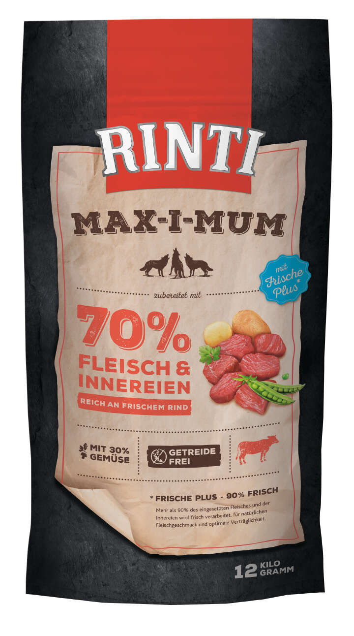 RINTI Hunde-Trockenfutter MAX-I-MUM Rind